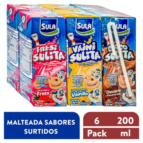 6 Pack Maleteada Sula Surtida - 200 ml