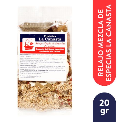 Relajo La Canasta Mezcla D Especias 20 g