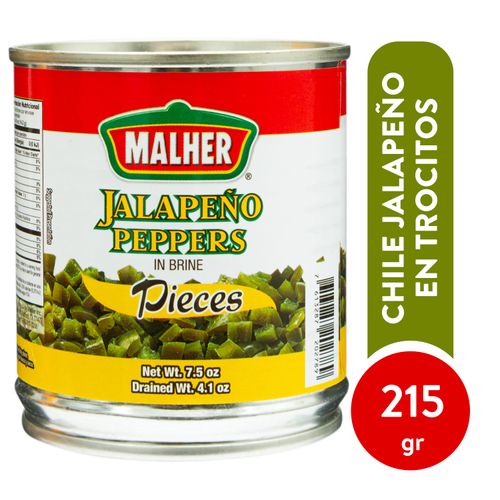 Chile Malher Jalapeño Trocitos - 215 g