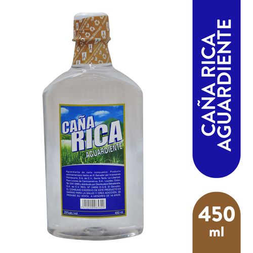 Aguardiente Cana Rica Pet 450 ml