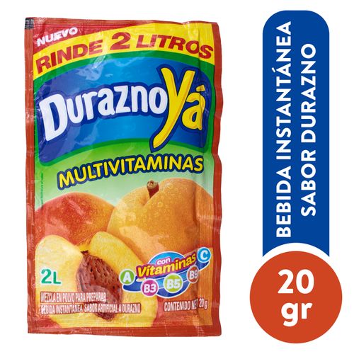 Jugos Ya En Polvo Durazno 18 g