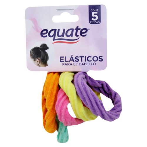 Elasticos Marca Equate Para El Cabello - 5 Unidades