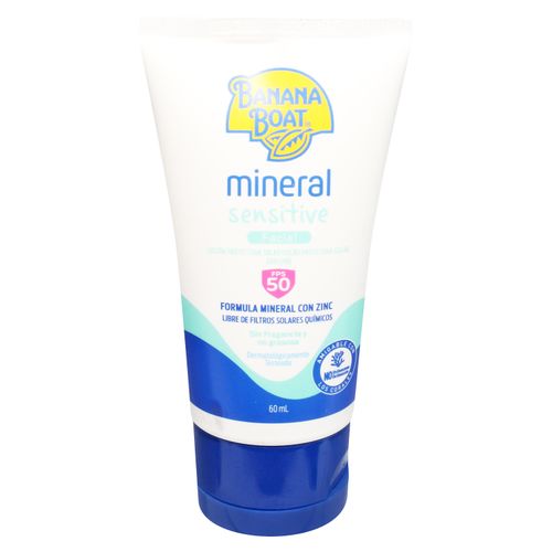 Protector solar facial Banana Boat mineral FPS 50 - 60 ml