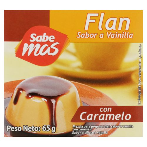 Flan Sabemas Vainilla Con Caramelo - 65 g