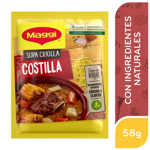 Sopa Maggi Criolla De Costilla Sobre - 58g