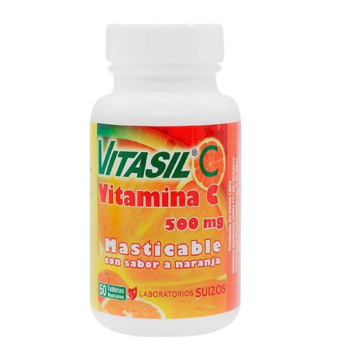 Vitamina C Vitasil Naranja - 50 Tabletas