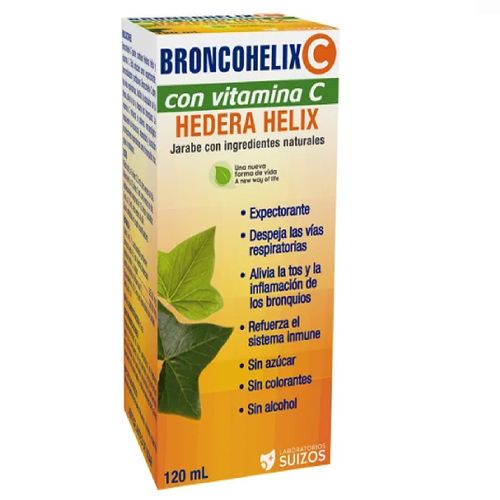 Jarabe Broncohelix C Laboratorios Suizos  120 ml