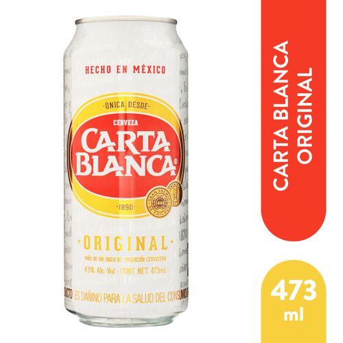 Cerveza Carta Blanca Lata 473 ml