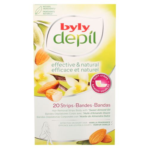 Bandas Corporales Depilatorias Depilex Almendra - 20 g