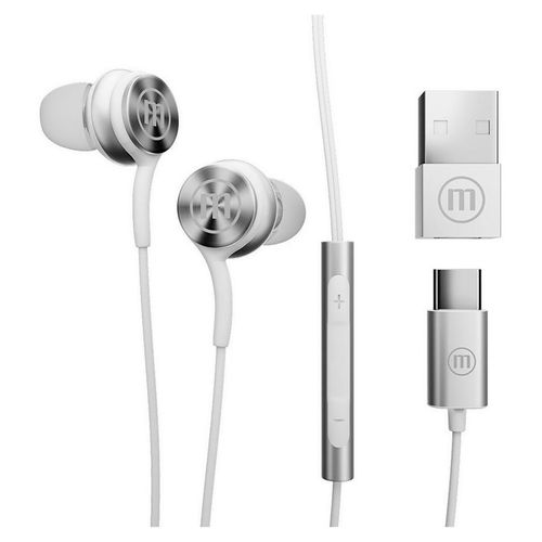 Audifono Maxell Xc1 Usb A C Blanco