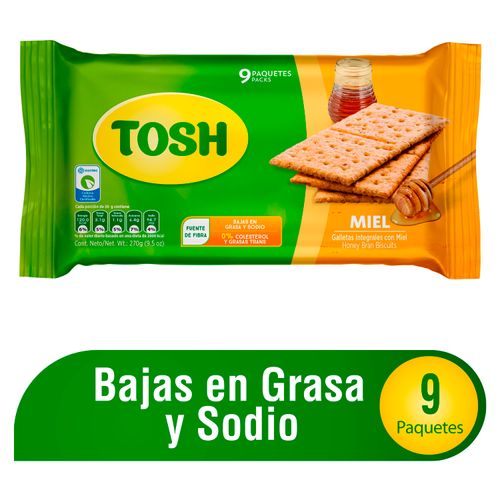 Galletas Tosh miel integral - 270 g