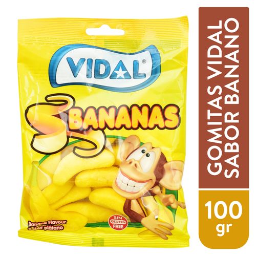 Gomitas Vidal Sabor Banano - 100 g