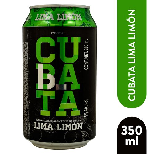 Bebida Cubata, sabor Lima Limón -350 ml