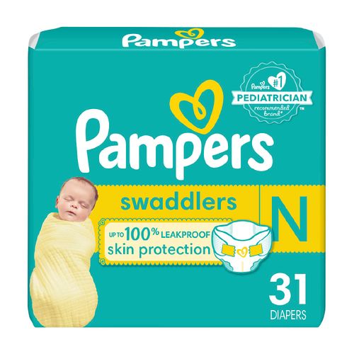 Pañales Pampers Swaddlers Etapa 0 - 31 Unidades