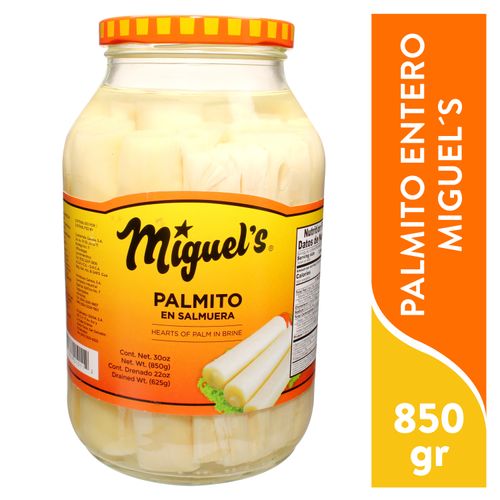 Palmito Miguel's Entero - 850 g
