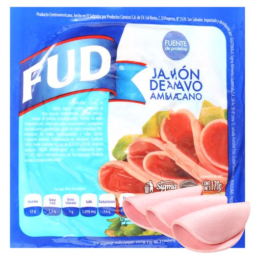 Jamón Pavo Fud, Americano -170g