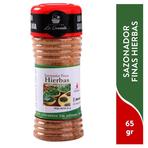 Sazonador La Canasta Fina Hierv Pet 65 g