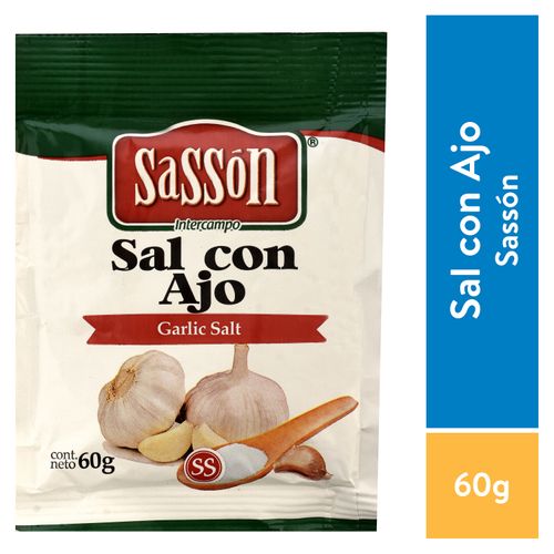 Especias Sasson Sal Con Ajo - 60 g