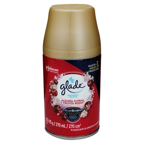 Aromatizante automático repuesto Glade alegría floral y frutos rojos - 175 g