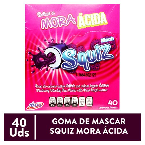 Squiz Mora Acida Niasa Goma 200 g