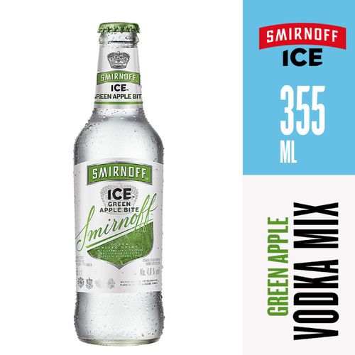 Vodka Smirnoff Ice Green Apple RTD - 355 ml