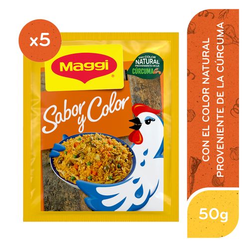 Consome Maggi Sabor Y Color 5 pack - 50 g