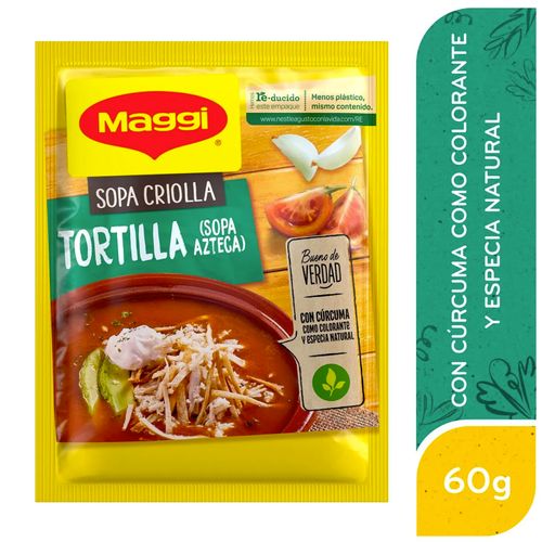 Sopa Criolla Maggi Tortilla sobre - 60 g