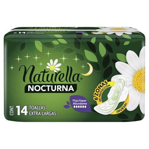 Toallas Femeninas Naturella Nocturna -14 uds