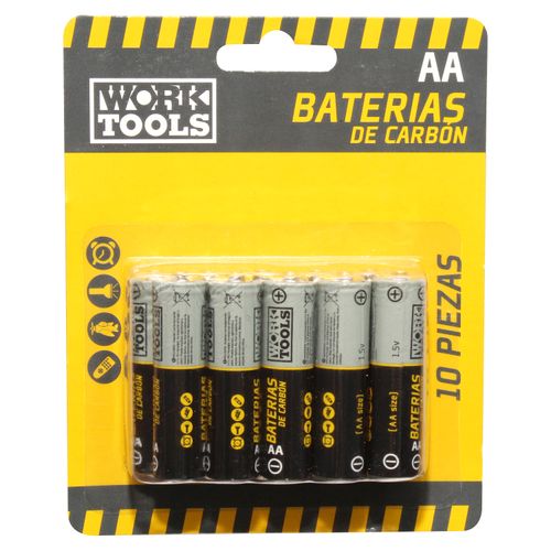 Baterias Carbon Aa Work Tools 10 Pack