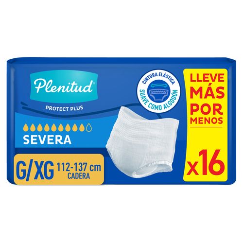 Ropa Interior Desechable Adulto Plenitud Protect Plus G/XG - 16Uds