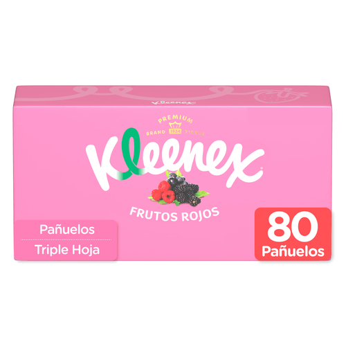 Pañuelos Faciales Kleenex Aromas Frutos Rojos -80 uds