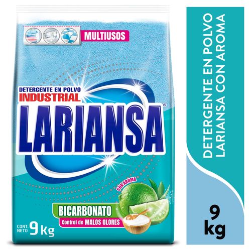 Detergente Polvo Lariansa, con aroma -9000 g