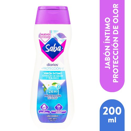 Jabón Íntimo Saba, Salvia y Té Blanco -200 ml