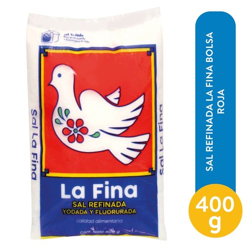 Sal Refinada La Fina Bolsa Roja - 400 g