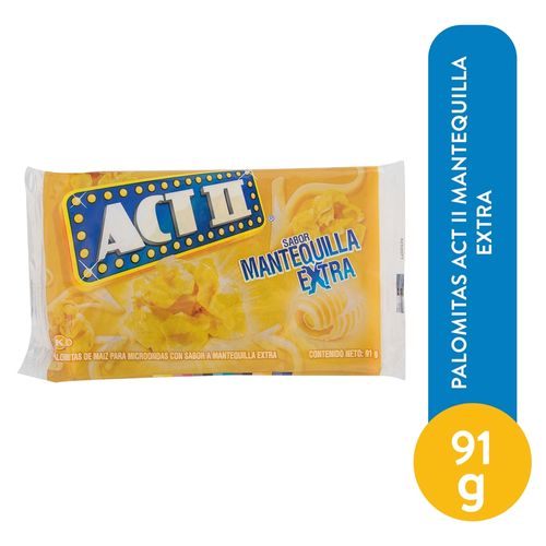 Palomitas Act II Mantequilla Extra - 91 g