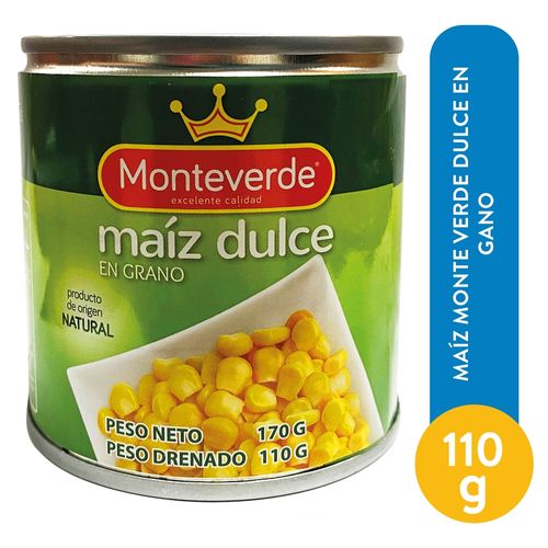 Maiz Monte Verde Dulce En Gano - 110 g