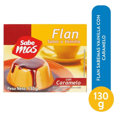 Flan Sabemas Vainilla Con Caramelo 1 30 g