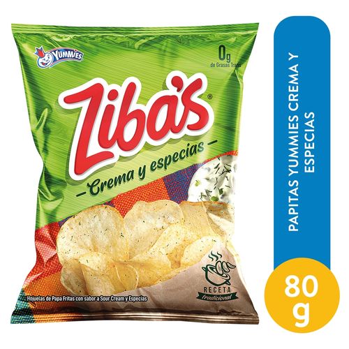 Papitas Yummies Crema Y Espec 80 g