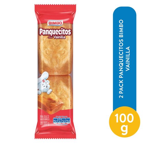 2 Pack Panquecito Bimbo Vainilla - 100 g