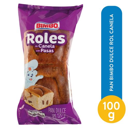 Pan Bimbo Dulce Rol Canela - 100 g