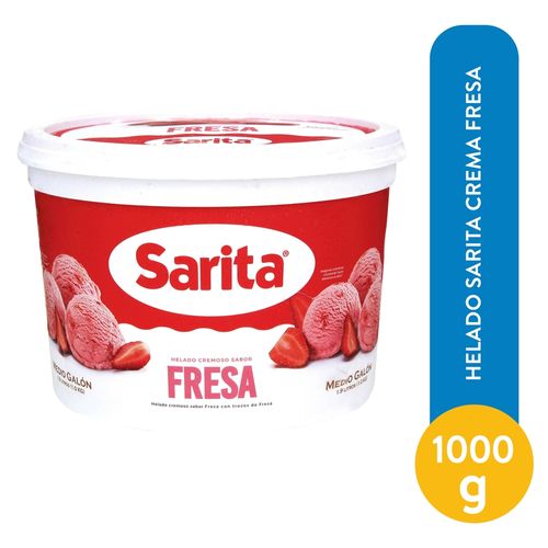 Helado Sarita Crema Fresa - 1000 g