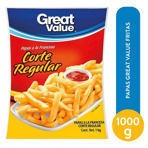 Papas Great Value Fritas - 1 kg