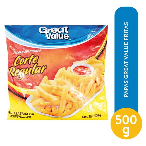 Papas Great Value Fritas - 500 g