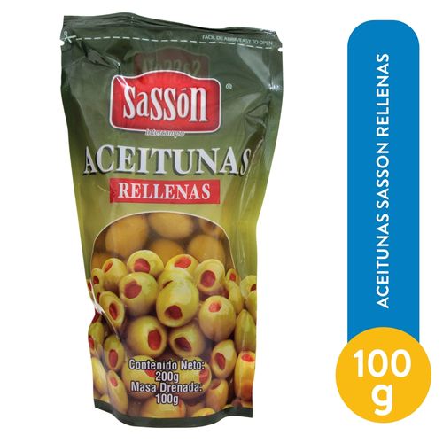 Aceitunas Sasson Rellenas - 100 g