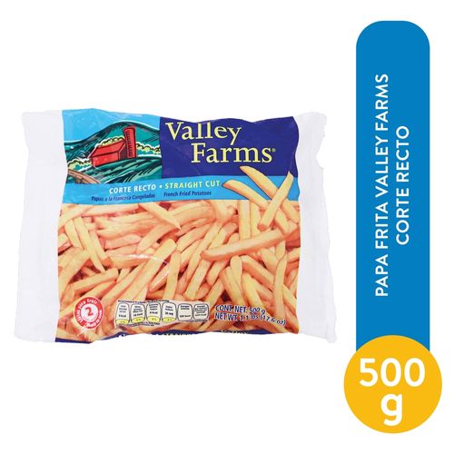 Papas Fritas Valley Farms Corte Recto - 500 g