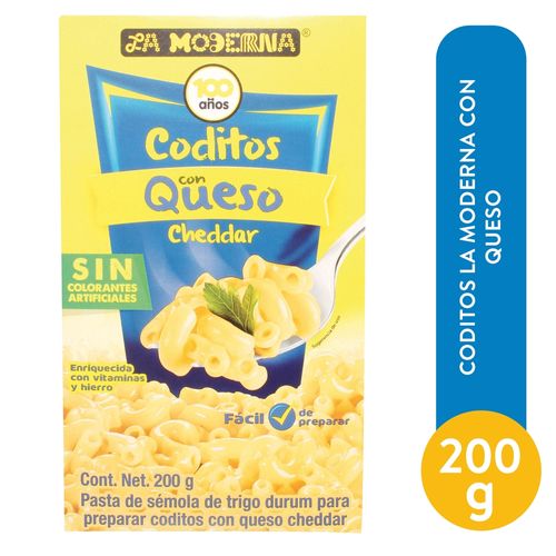 Pasta La Moderna coditos con queso cheddar - 200 g