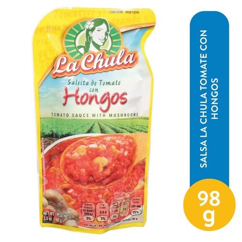 Salsa La Chula Tomate Con Hongos - 98 g