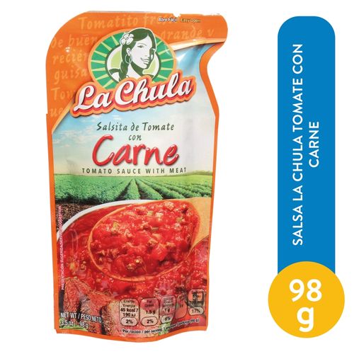 Salsa La Chula Tomate Con Carne - 98 g