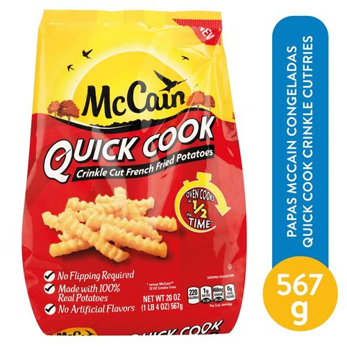 Papas Mccain Congeladas Quick Cook Crinkle Cutfries - 20 onzas