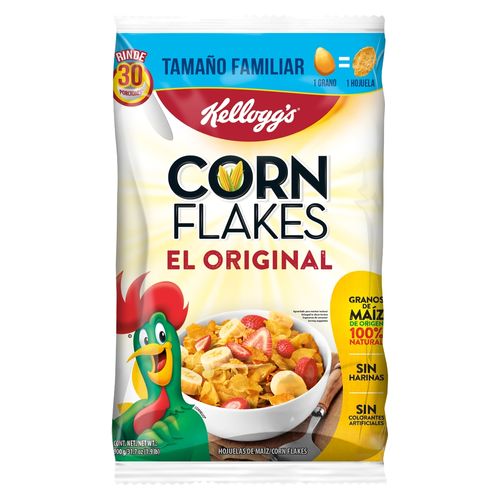 Cereal Corn Flakes Kellogg, bolsa -900 g